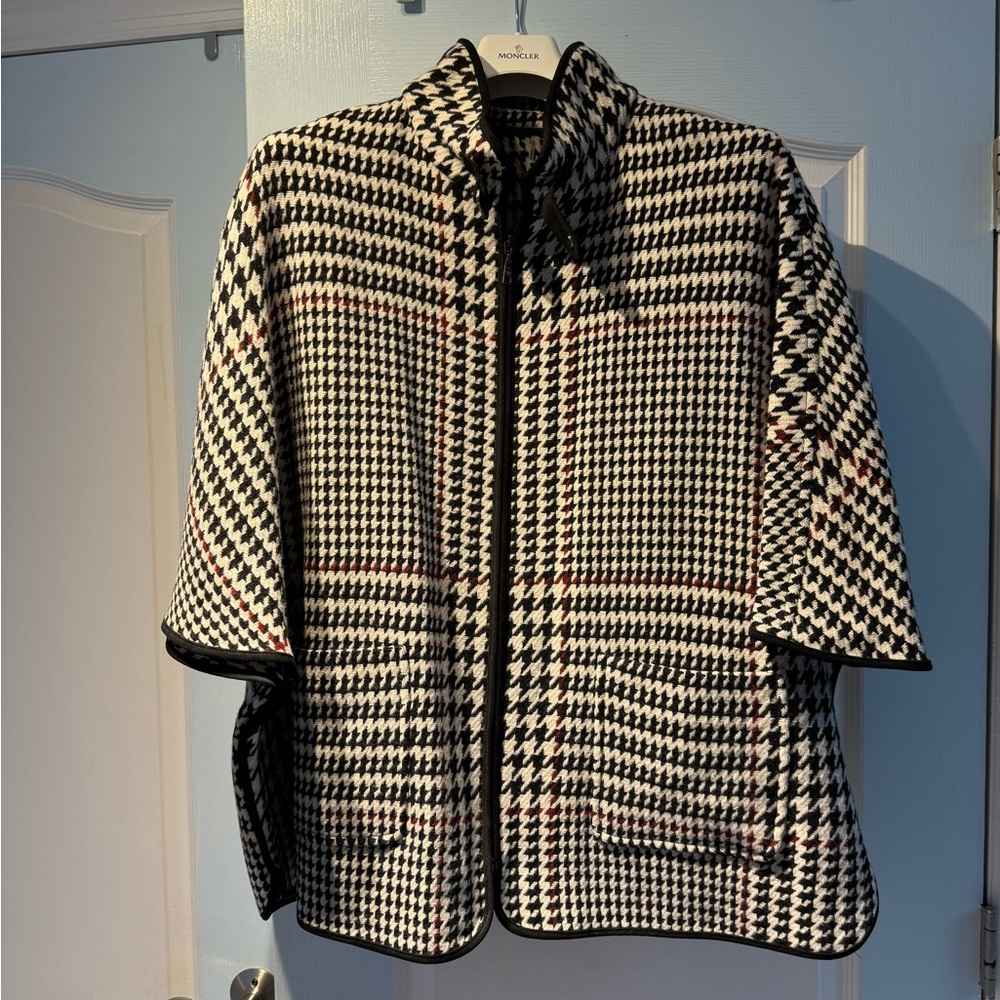 Cape plaid Basler company,  size L. Brand new with tag.